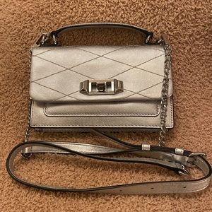 Rebecca Minkoff Je T’aime Silver Crossbody Bag